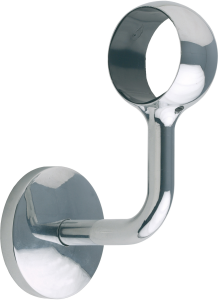 Support chromé pour main courante Ø40mm